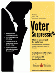 Cover image for the Voter Suppression poster