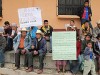 miners and community members stage a protest in Guatemala